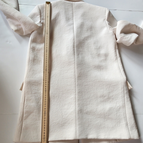 Aritzia/Wilfred Cream Double-Breasted Blazer - Picture 4 of 8